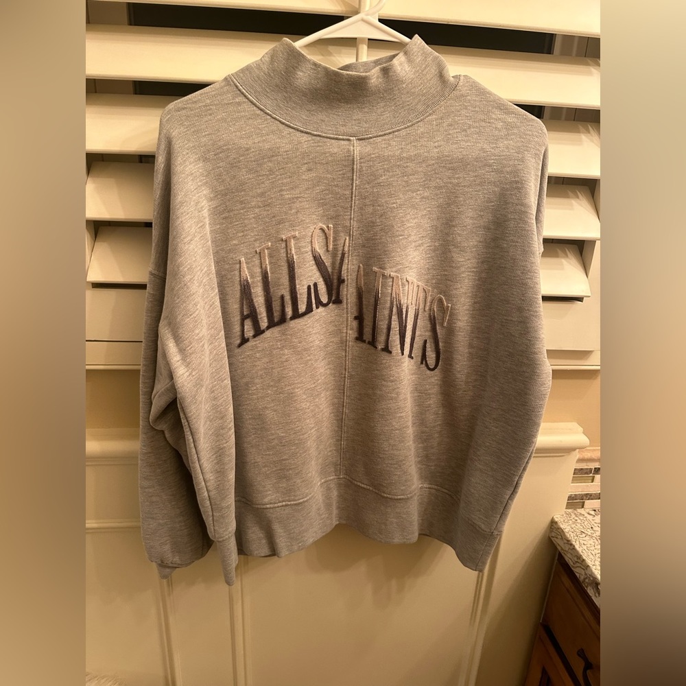 All Saints Grey Crewneck